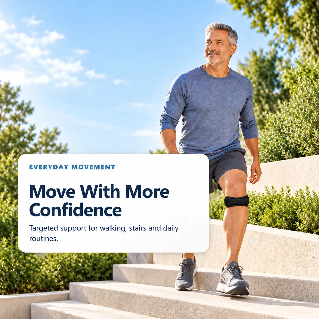 Move With More Confidence — Without a Bulky Knee Brace